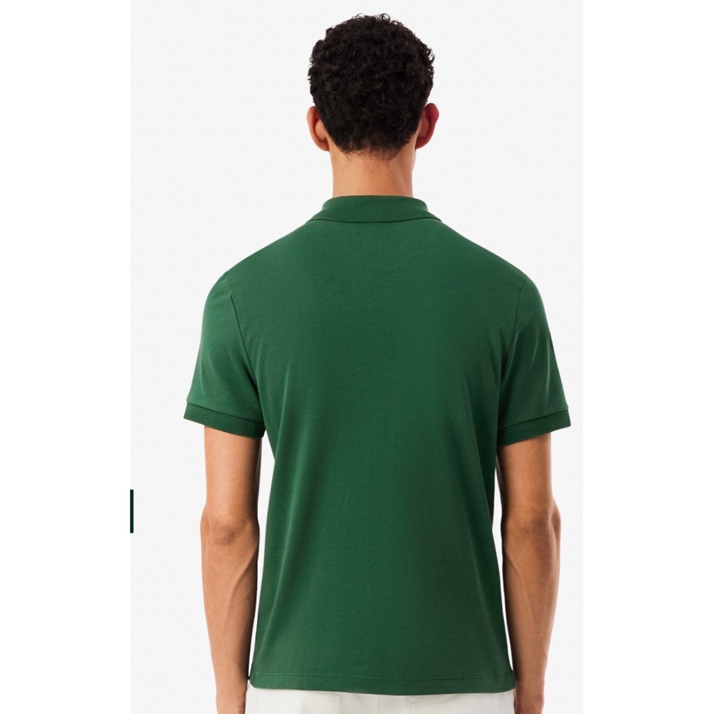 Lacoste Mens Green Classic Fit Pique Cotton Short Sleeve Polo Shirt Size 7 XL - Picture 2 of 12